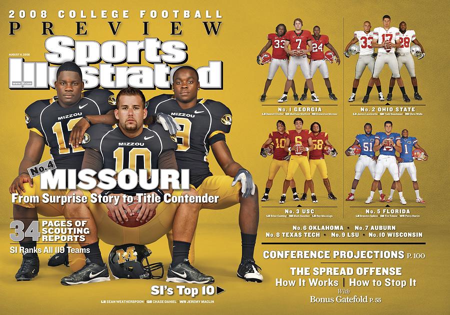 Missouri University, 2008 College Football Preview Issue Sports Illustrated Cover Photograph by Sports Illustrated