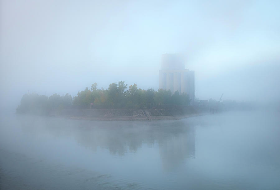 Mist Along the Rhine France Photograph by Mary Lee Dereske