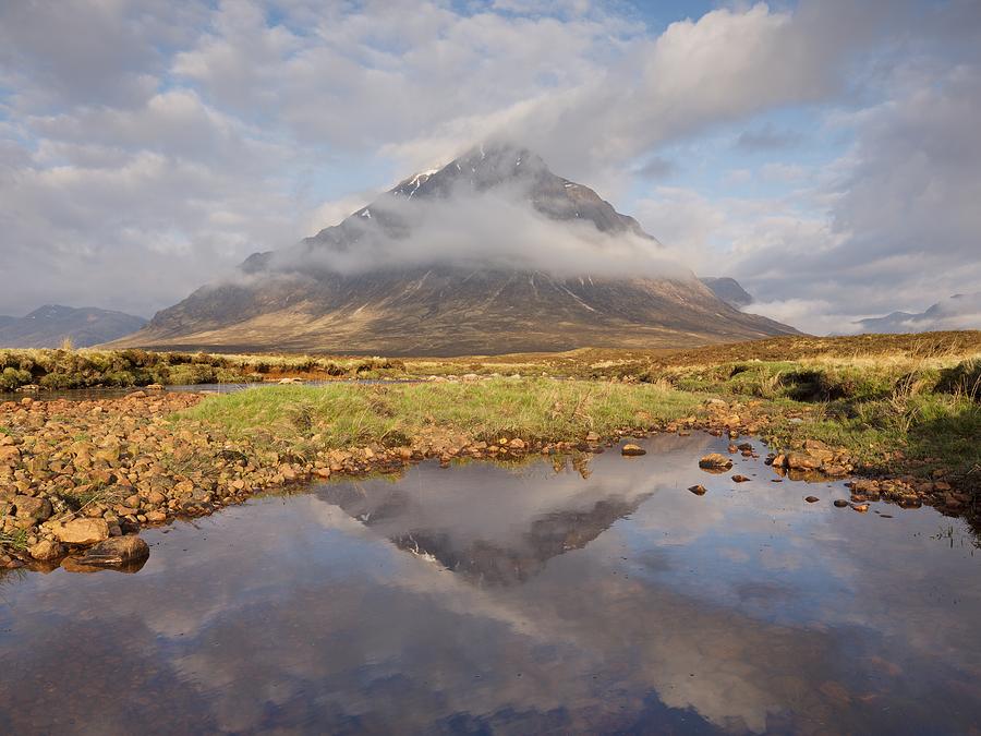 Mist Clearing on Buachaille Etive Mor Photograph by Stephen Taylor