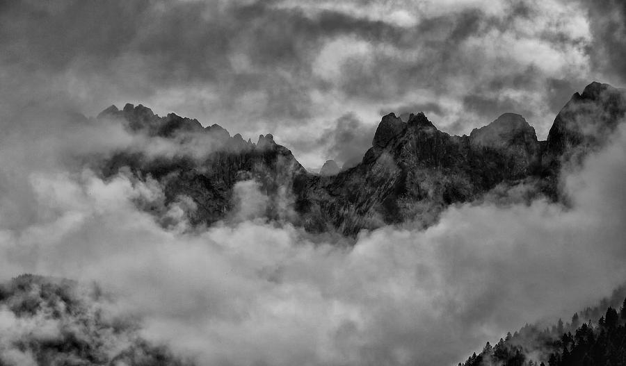 Mist Covered Mountains Photograph