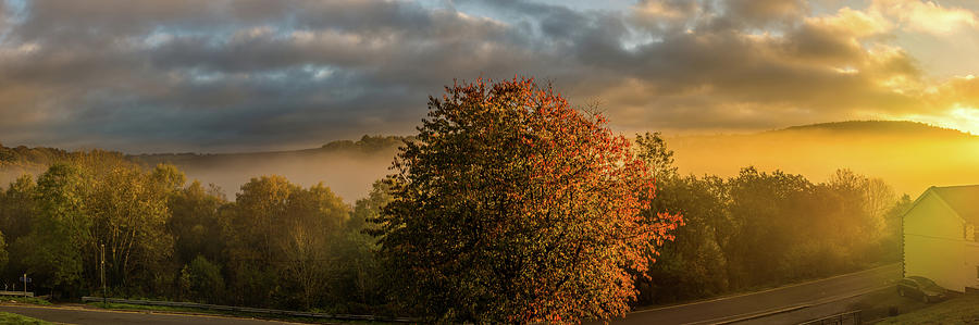 Fall Photograph - Mist In The Valley by Steve Purnell