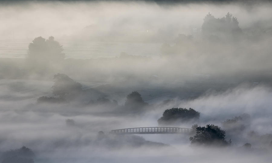 Bridge Photograph - Mist by Kutub Uddin