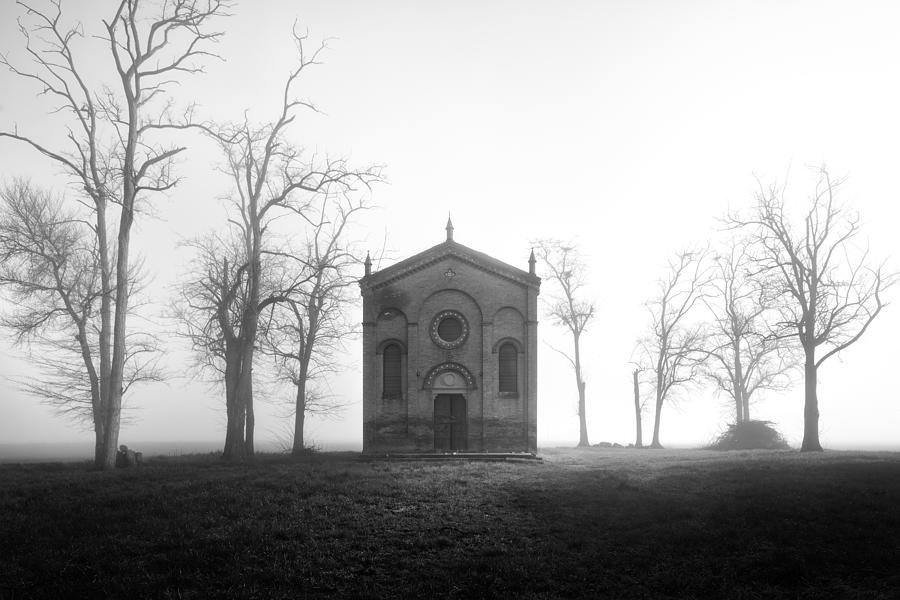 Church Photograph - Mist by Marco Bizziocchi
