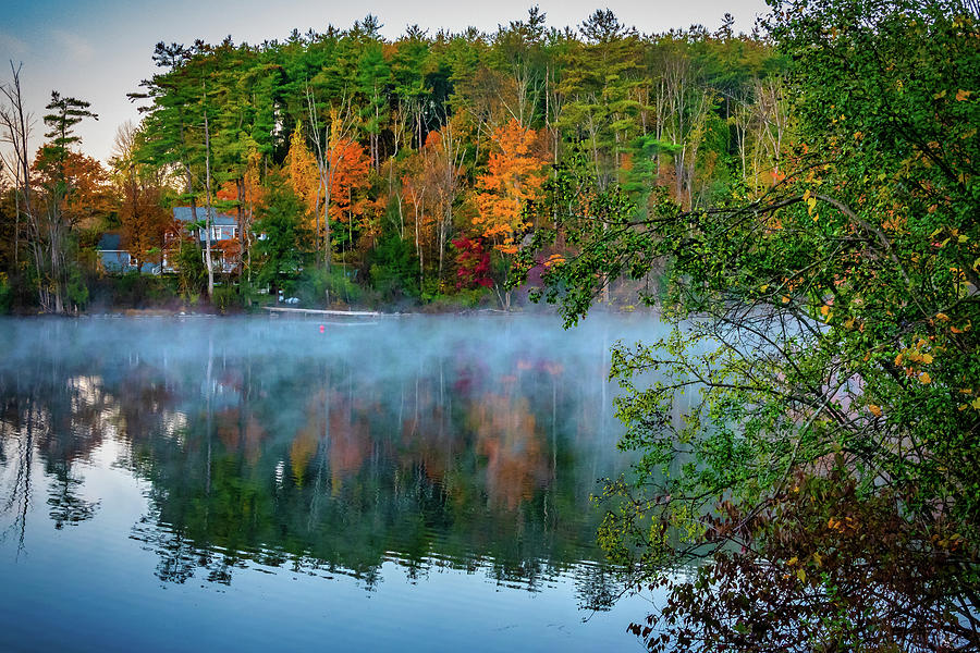 Mist on the lake Photograph by Roni Chastain