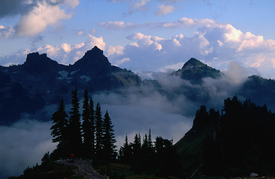 Mist Shrouding The Valleys Of The Photograph by John Elk Iii