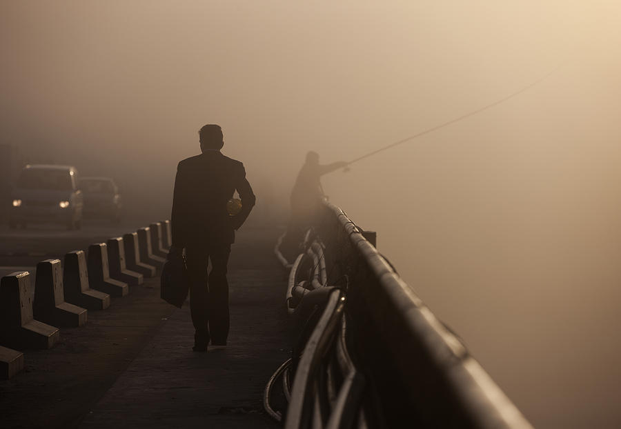 Misty Bridge Series I Photograph by Julien Oncete