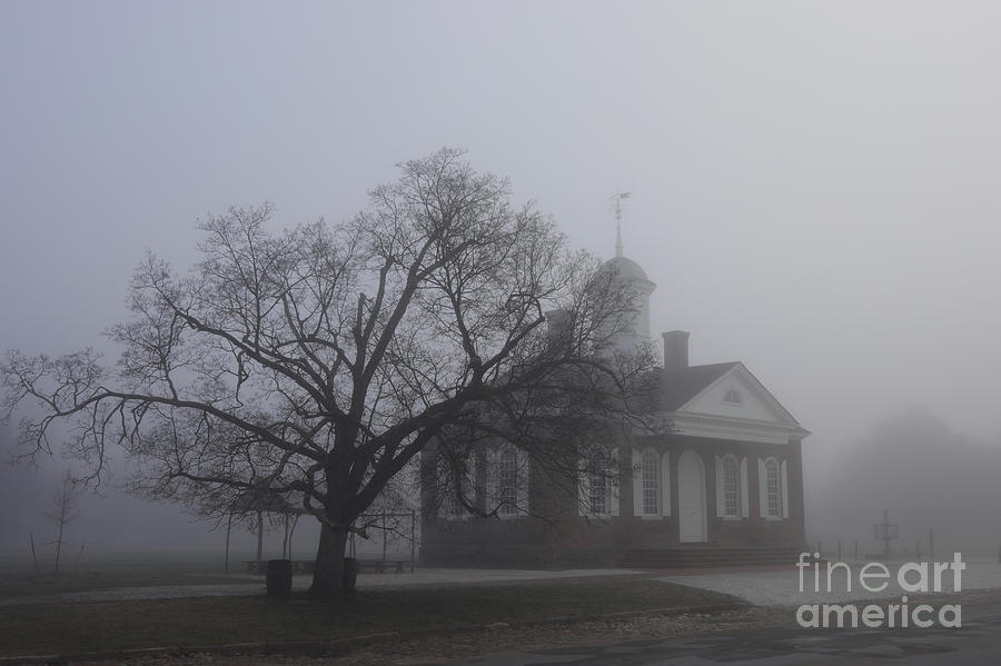 Misty Courthouse Photograph by Rachel Morrison
