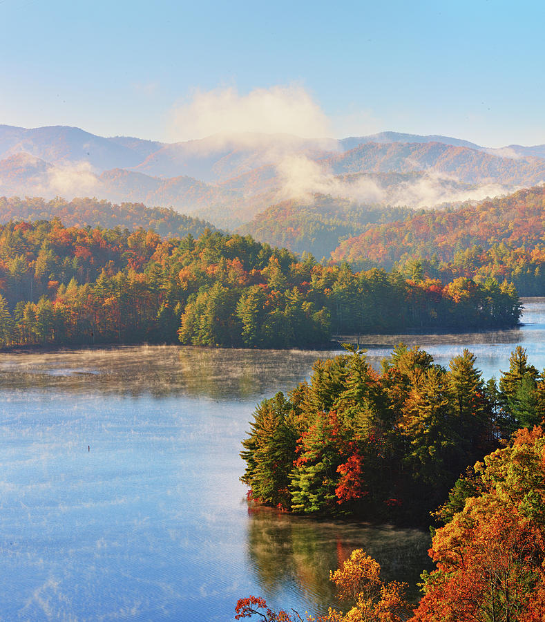 Misty Fall 1 of 2 Photograph by Jeremy Yoho | Fine Art America