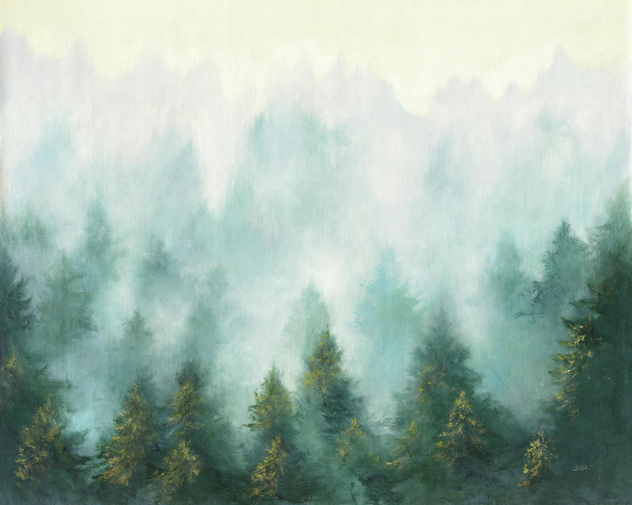Nature Painting - Misty Forest by Julia Purinton
