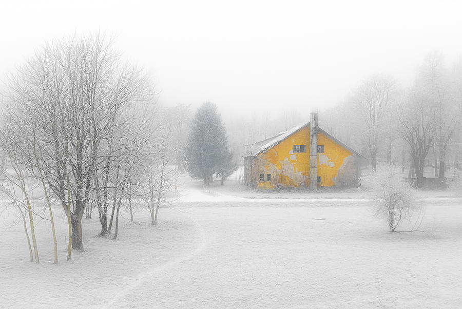 Misty House Photograph by Vili Gosnak