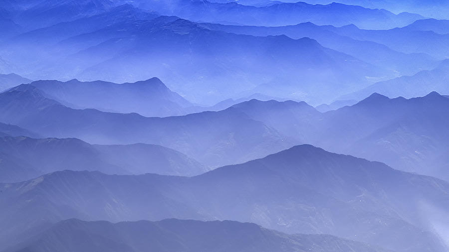 Misty Layers Of Himalayan Mountains Photograph by Jeetendra