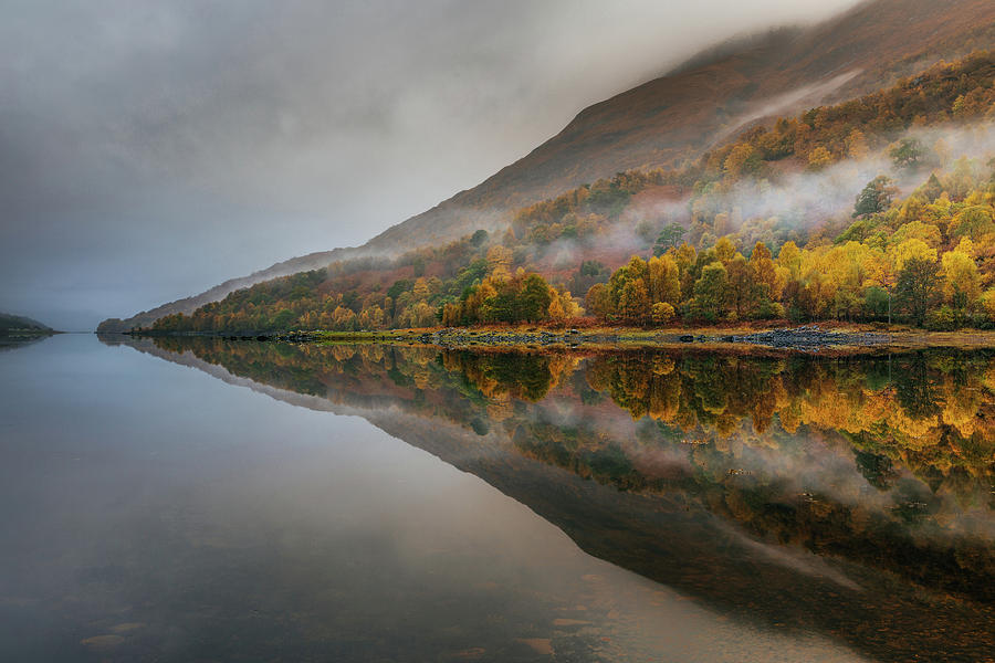 Misty Loch Photograph by Adrian Popan