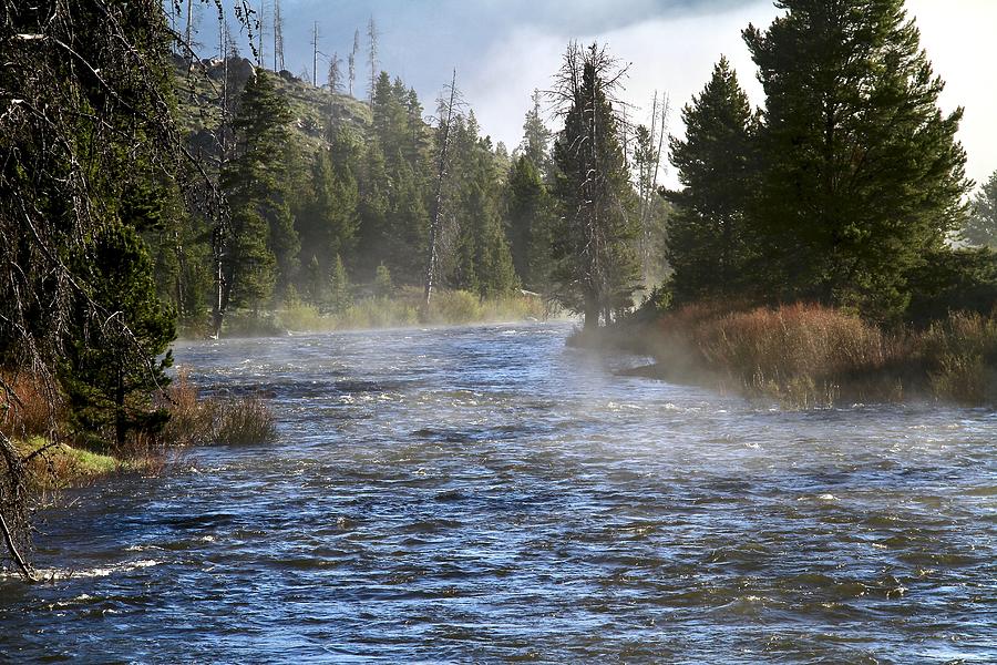 Misty Morning on Idaho's Salmon River by Ed Riche Misty Morning on Idaho's Salmon River by Ed Riche