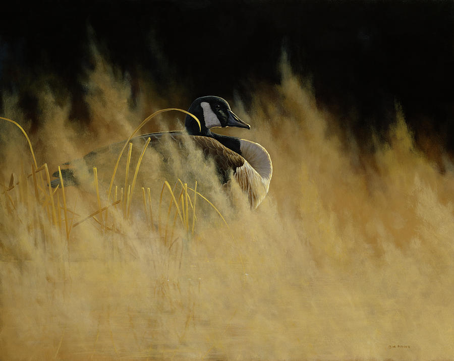 Misty Morning Sentinal Painting by Michael Budden