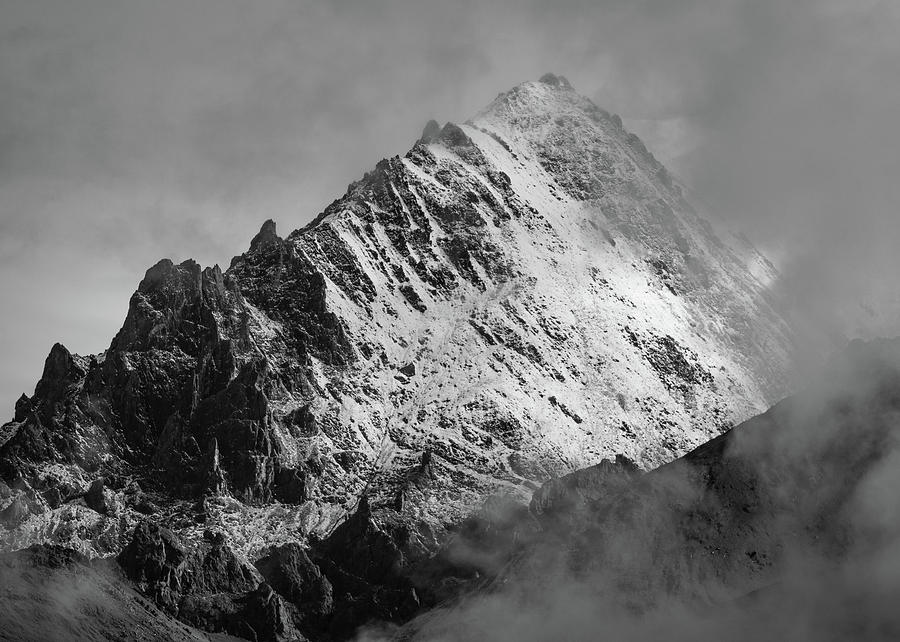 Misty mountain peak Photograph by Timme Miedema - Fine Art America