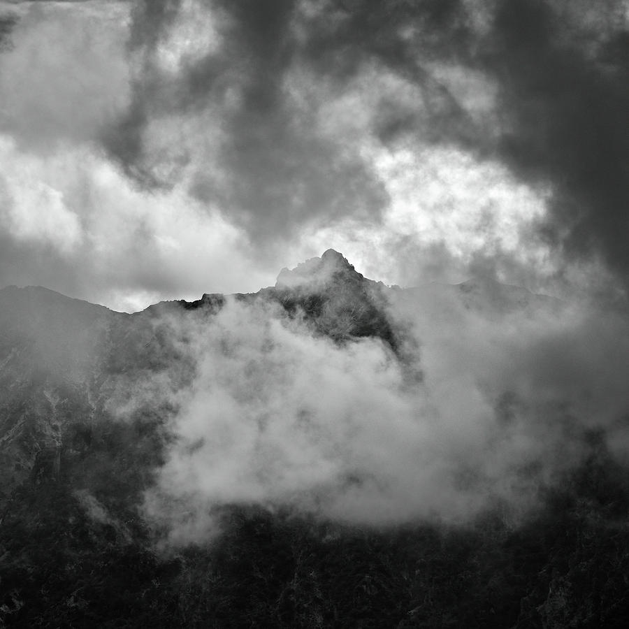 Misty mountains. Alayos. Sierra Nevada. BW Photograph by Guido Montanes ...