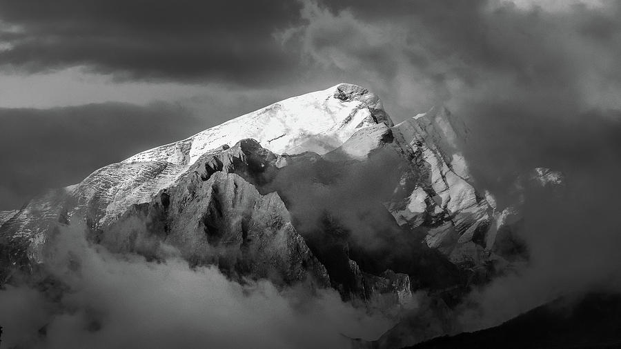 Misty Peak, A Snow Capped Peak In Tuscany. Photograph by Matteo Viviani