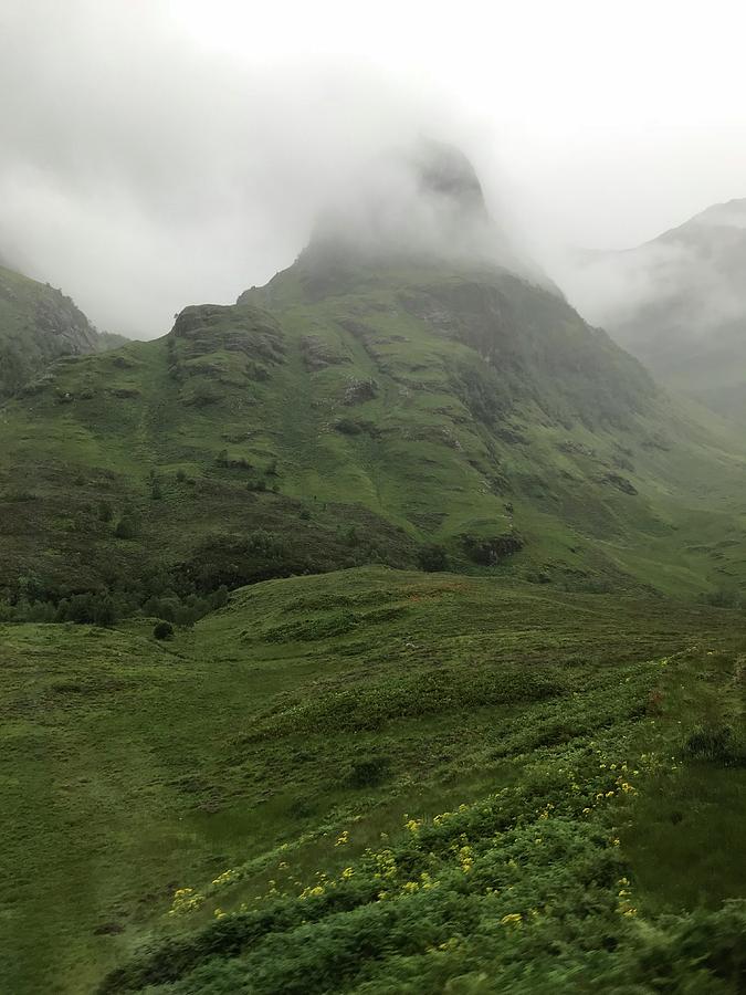 Misty Scottish Mountain Photograph by Cindy Bale Tanner