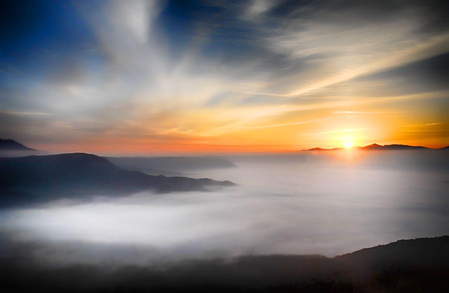 Misty Sunset by Carlene Smith Misty Sunset by Carlene Smith