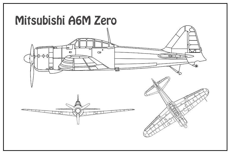 A6m zero чертежи