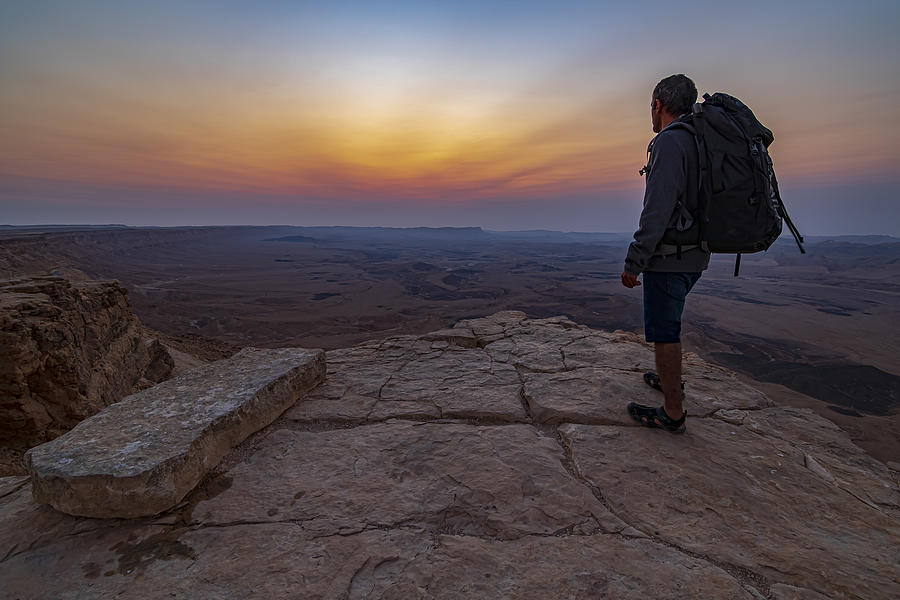 Mitzpe Ramon - Cliff Sunrise Photograph by Liron Avraham