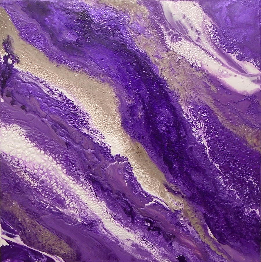 mix and match colour blocks PURPLE Painting by Holly Anderson - Fine ...