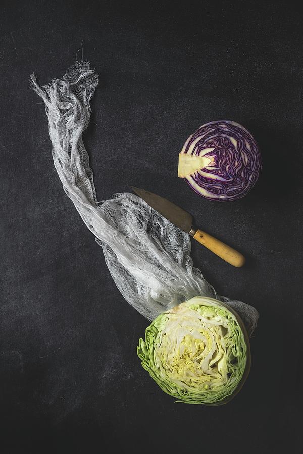 Mix Of Fresh Vegetables On Old Wooden Table Photograph by Eduardo Lopez Coronado