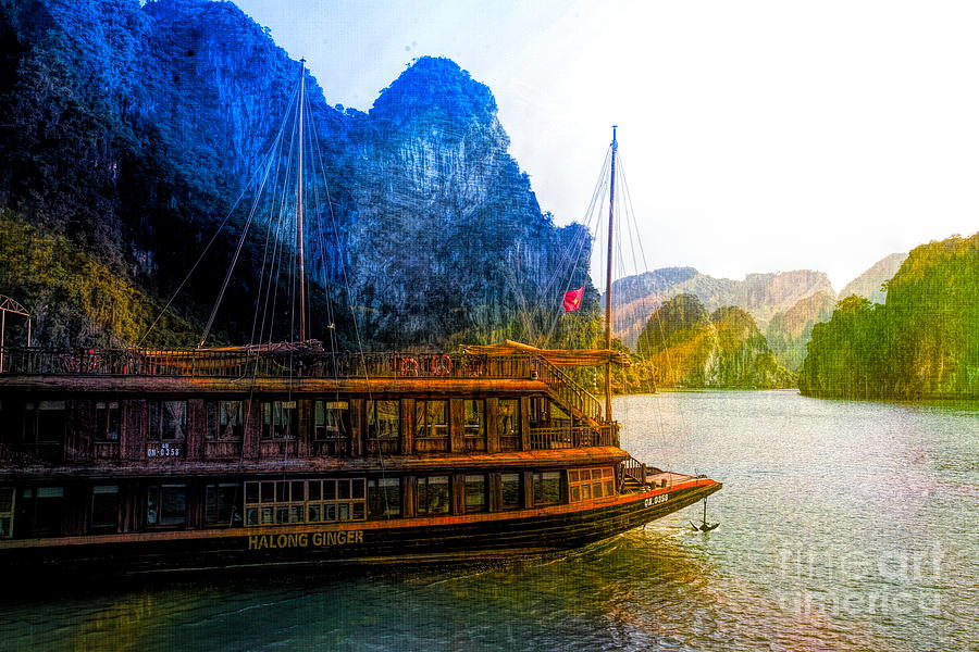 Mixed Color Cruise Ha Long Bay Vietnam  Photograph by Chuck Kuhn