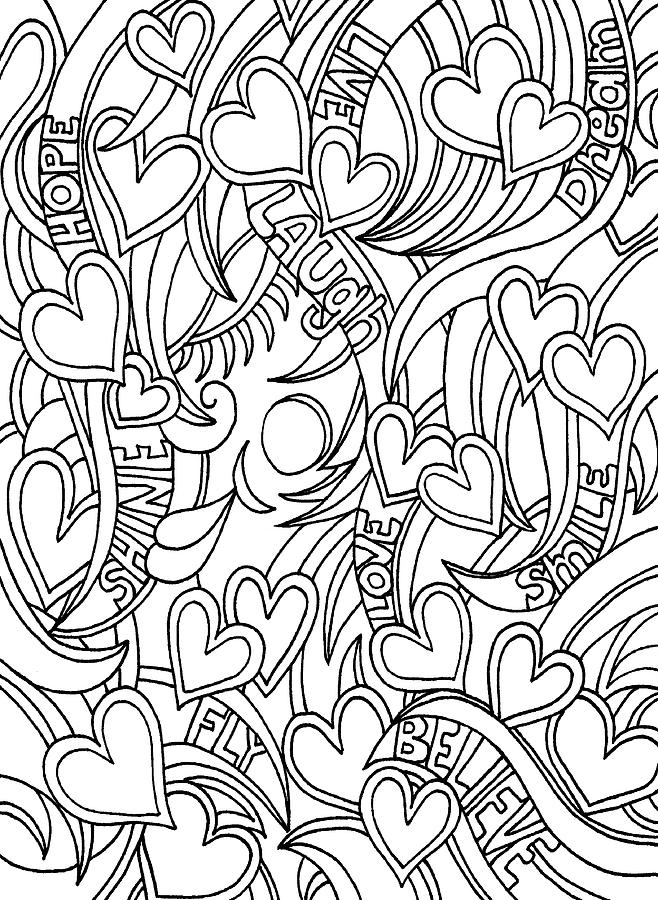 Coloring Books Drawing - Mixed Coloring Book 41 by Kathy G. Ahrens