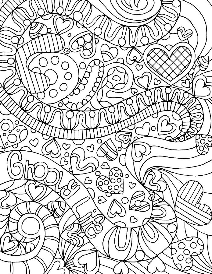 Coloring Books Drawing - Mixed Coloring Book 60 by Kathy G. Ahrens