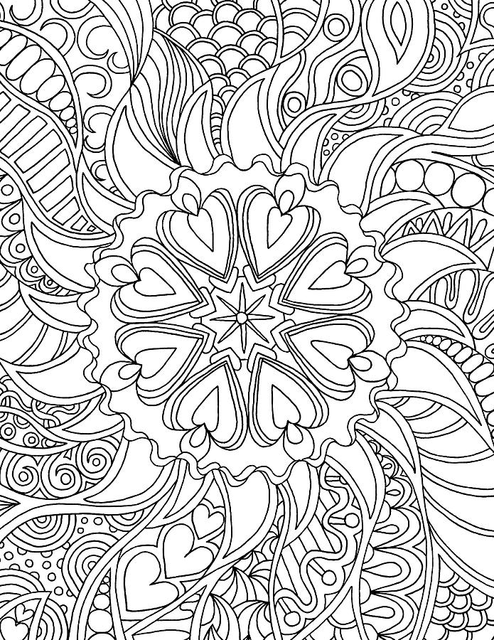 Coloring Books Drawing - Mixed Coloring Book 61 by Kathy G. Ahrens