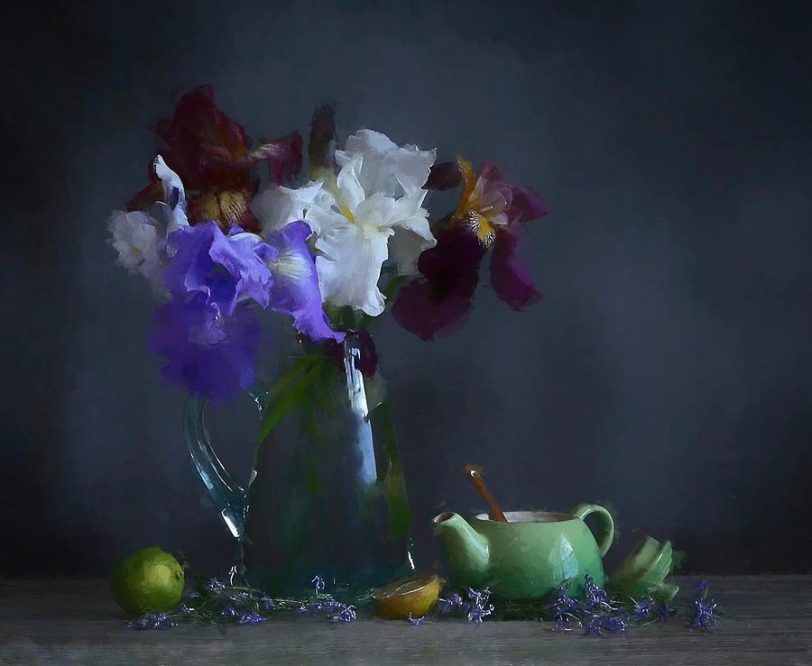 Mixed Iris Photograph by Fangping Zhou