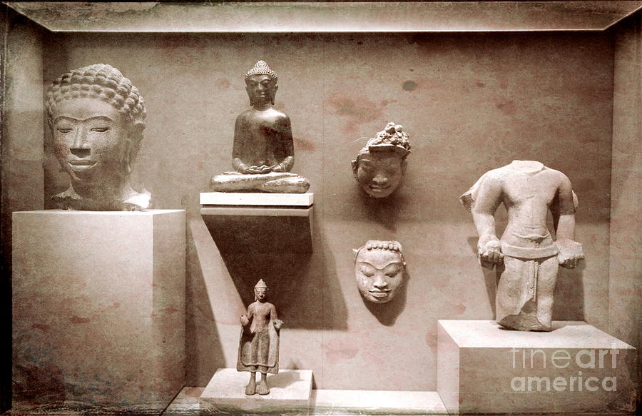 Mixed Sculptures Asian  Photograph by Chuck Kuhn