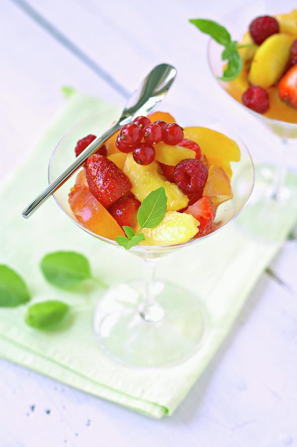 Mixed Summer Fruit Salad Photograph by Veigas