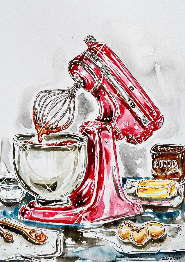 Mixer  Painting by Tricia Kibler