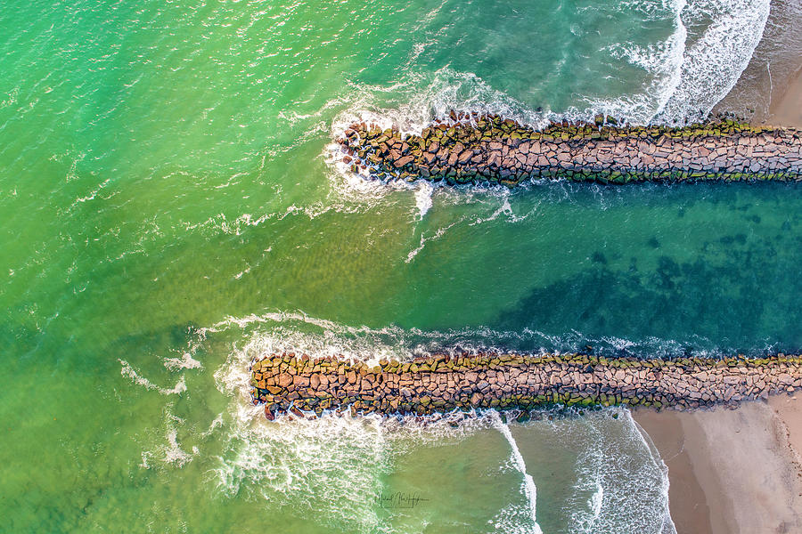 Mixing of Tide and Colors  Photograph by Veterans Aerial Media LLC