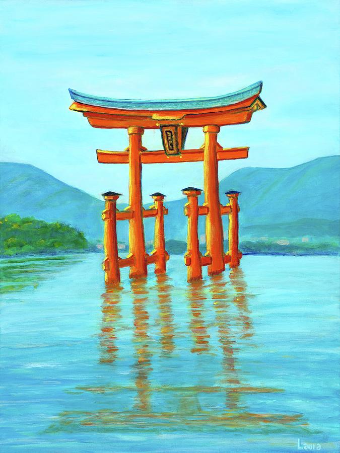 Miyajima Island 2 Painting by Laura Zoellner - Fine Art America