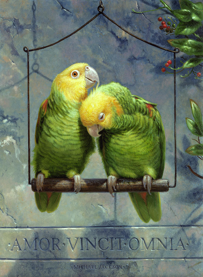 Parrot Photograph - Mja-oil-wwl-70109 by Michael Jackson