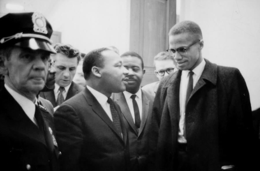 Mlk And Malcolm X, American Civil Photograph by Science Source