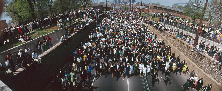 Honor Photograph - MLK Funeral Procession by Lynn Pelham