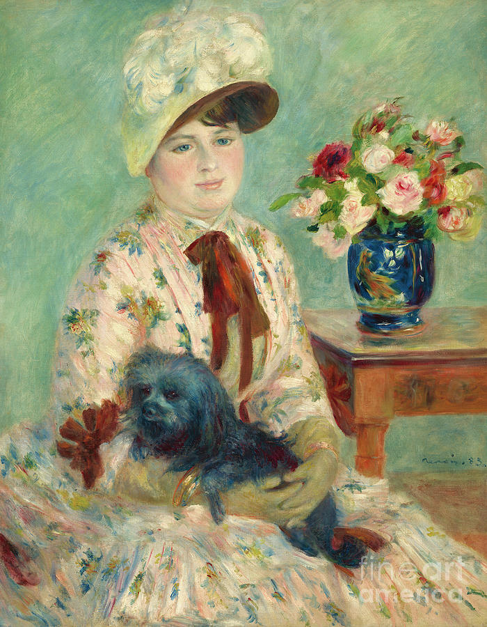 Mademoiselle Charlotte Berthier, 1883 Painting by Pierre Auguste Renoir