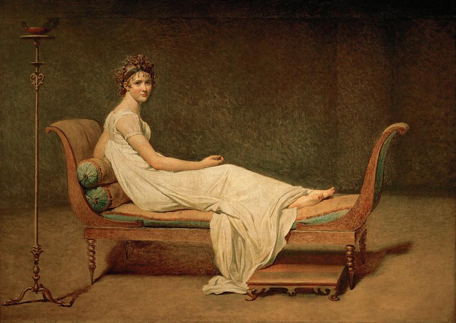 Mme Recamier nee Julie Bernard -unfinished-. Painting by Jacques Louis David -1748-1825-