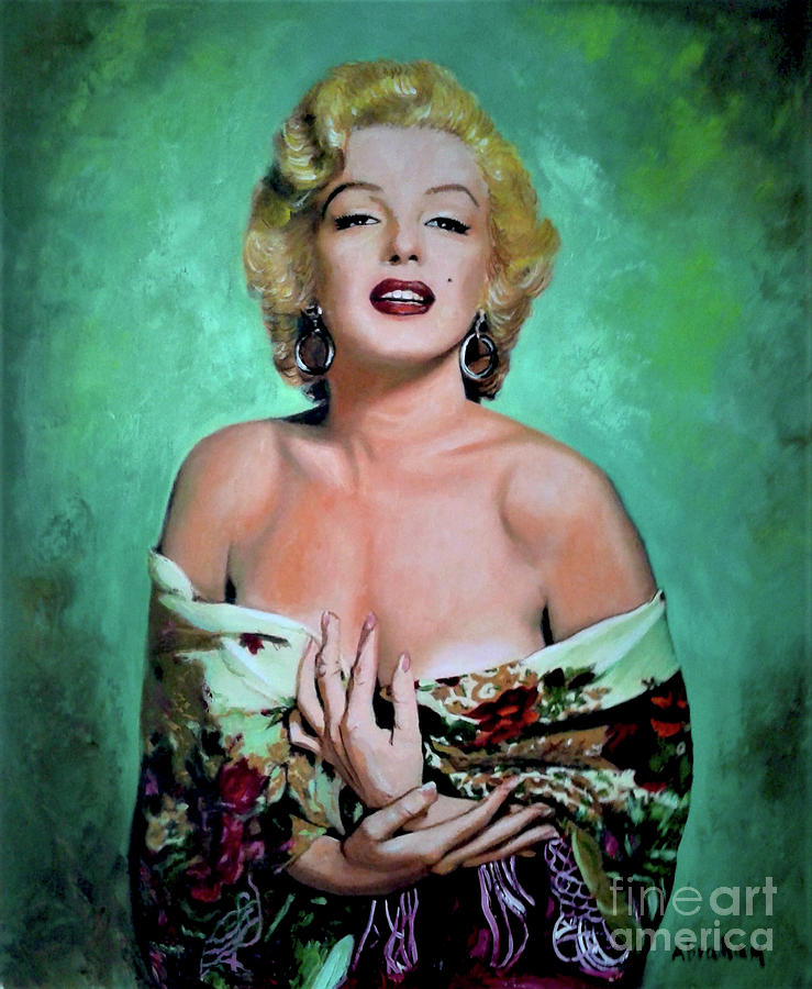 M.Monroe 4 Painting by Jose Manuel Abraham