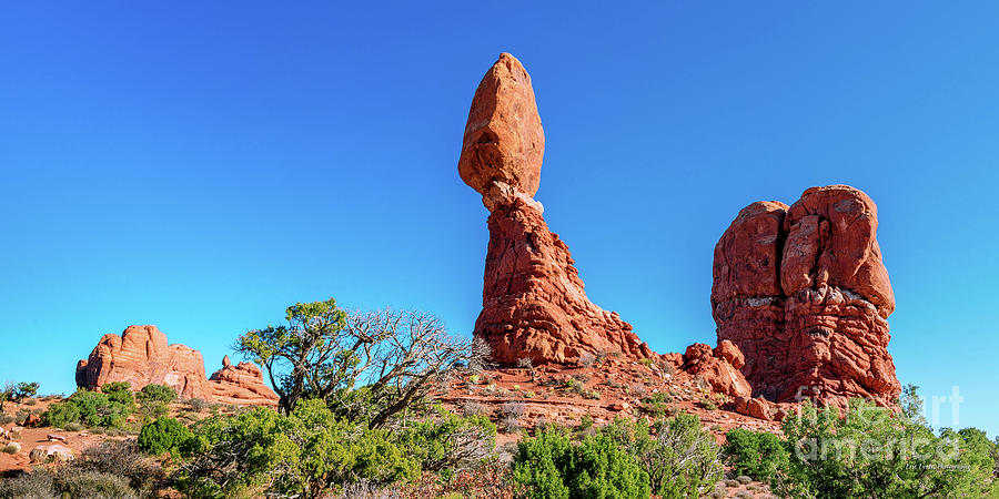 Moab Arches Balanced Rock Wide 2 to 1 Ratio Photograph by Aloha Art
