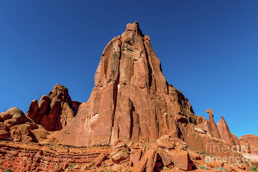 Moab Arches Peak Wide Photograph by Aloha Art