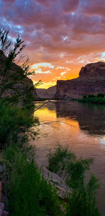 Moab Sunset On The Colorado River Photograph