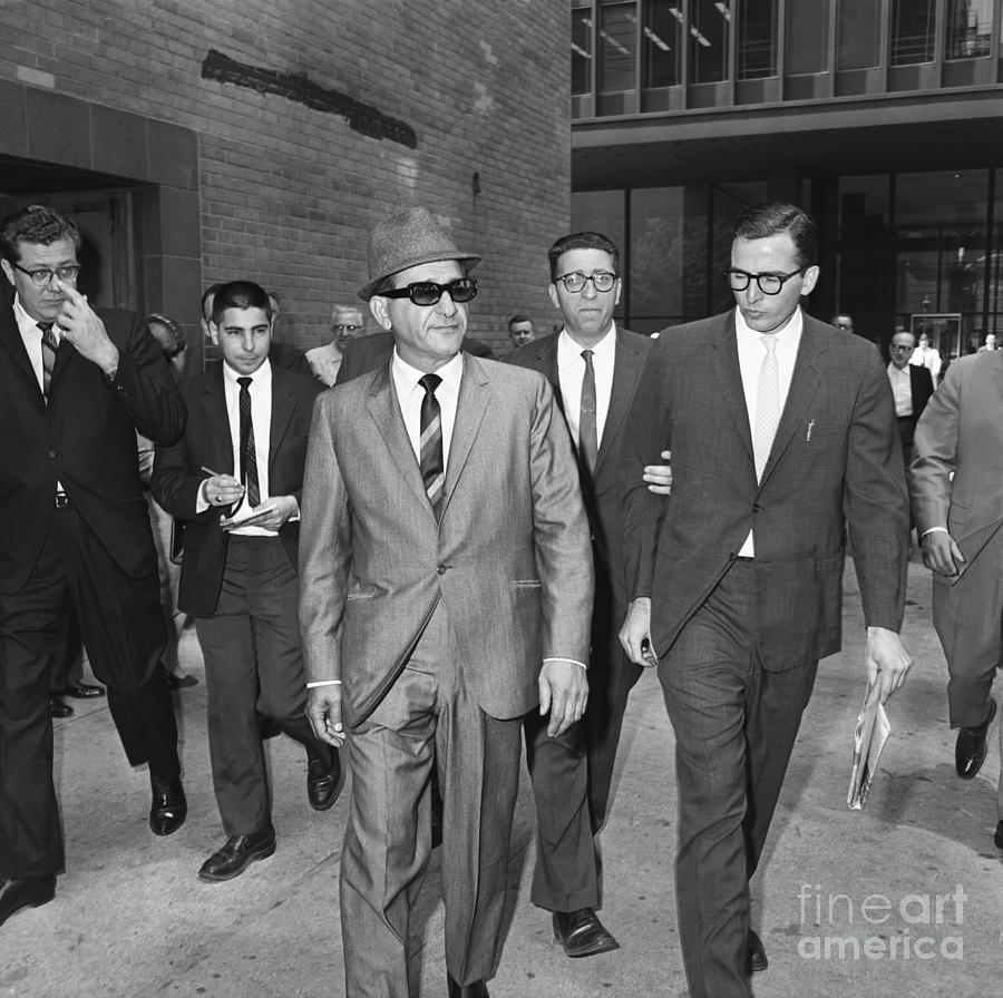 Mob Boss Leaves Federal Building Photograph by Bettmann