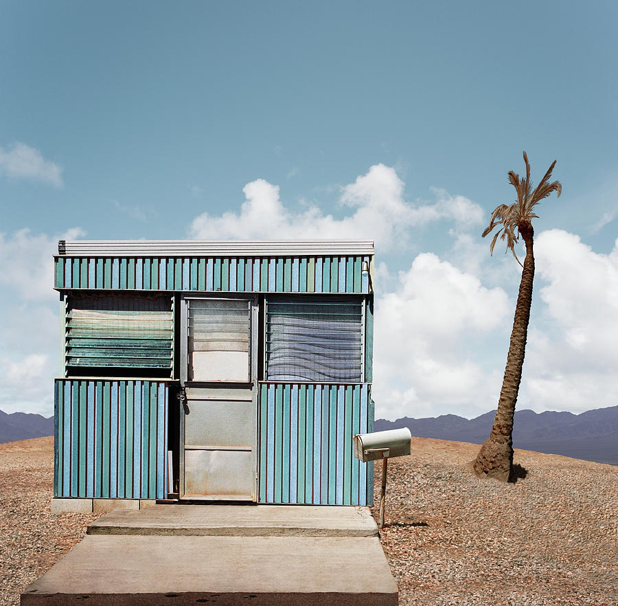 Mobile Homes In Trailer Park, Close-up Photograph by Ed Freeman