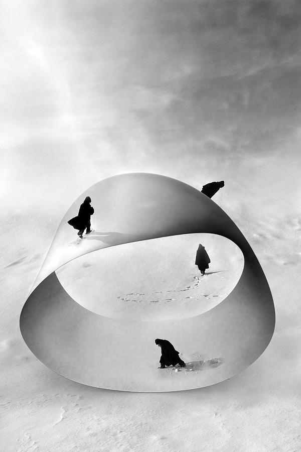 Winter Photograph - Mobius Strip by Floriana Barbu