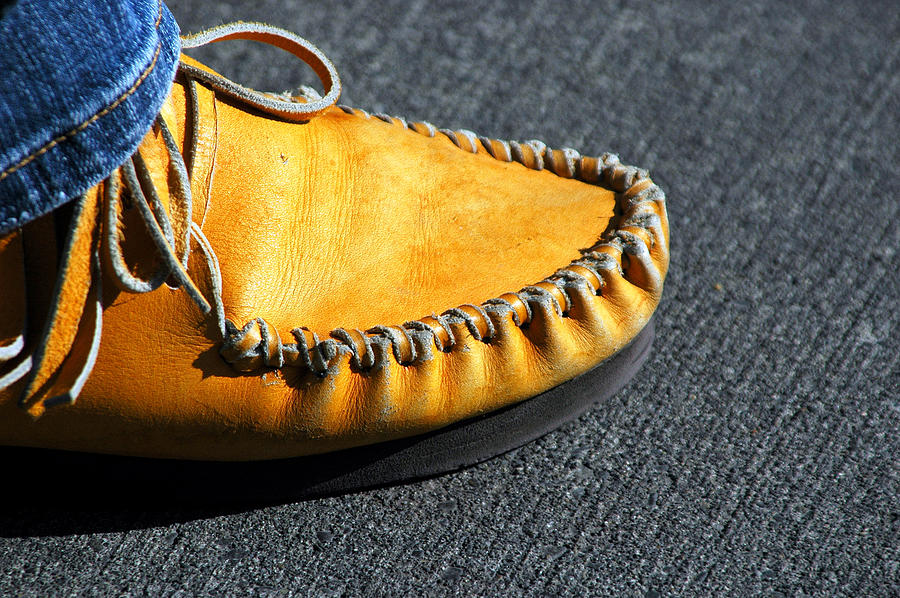 Moccasin soft shoe. Photograph by Oscar Williams - Pixels